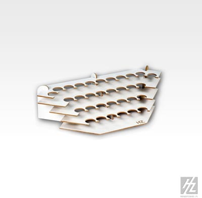 HobbyZone S1NS Hoek Verfrek – 26 mm – 32 Verfpotjes – Modelbouw Organizer