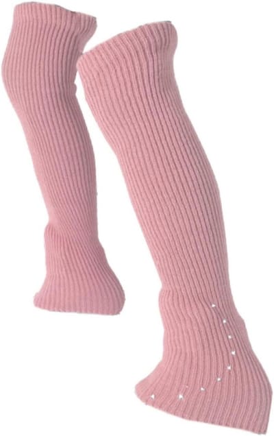 Hoge schaats sokken - Beenwarmers - Dansen en sport - Zacht gebreid materiaal - 50 cm lengte - Onbekend