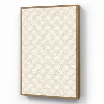 Wandlamp 70x100 cm - Oplaadbaar - Patroon - Bloemen - Beige - Wandlampen binnen woonkamer - Slaapkamer lamp - Decoratieve nachtlamp - Vloerlamp draadloos