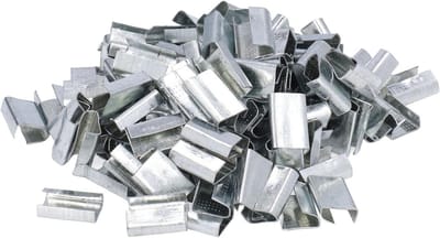 Metaalbanden Gespeld - Verpakking Afdichtingen - Goederen Zekeren - Gegalvaniseerd Staal - 16 Mm 200 Stuks - Zilver