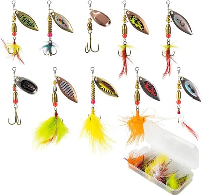 Kunstaas set (Set D) - 10 Stuks - pluggen met haak - Kunstaas - Jerkbaits - Crankbaits - Rubberen vis - Visaas - Zacht Kunstaas - Alle type roofvis - Visaas Zeevissen Set - Rubberen Vissen Met Jigkop - Voor snoek, baars, snoekbaars, vissen