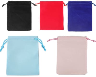 Dailygoody - Fluwelen Pouches - Geschenkzakken voor Bruiloft - 7 x 9 cm - Feestartikelen - Snoepzakken voor Feestdagen - Geschikt voor Verjaardagen -