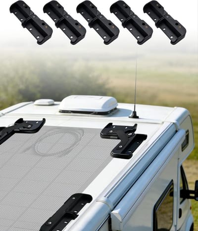 ECO-WORTHY Solar panel holder with hanging cooling construction, quick installation, compatible with flexible and glass modules under 200 W, suitable for camping, motorhome, flat roof and boat