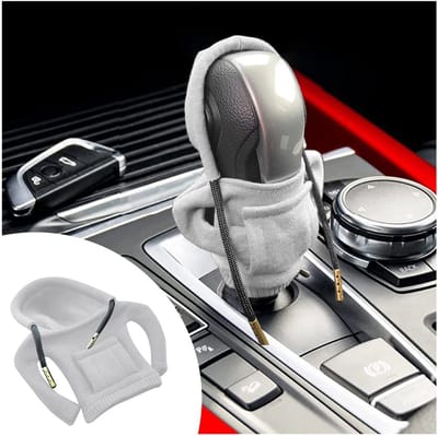 Dailygoods- Schakelhendel Universeel - Pookknop Cover - Auto Accessoire - Bescherming tegen Krassen/Stof - Ademend Materiaal - 15 x 13 cm