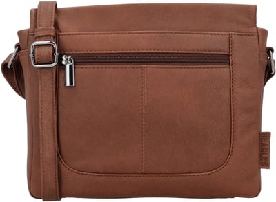 Beagles Benidorm Schoudertas - Crossbody - Dames - Tas - Praktisch - Klassiek - Leren Dames Tas - Cognac