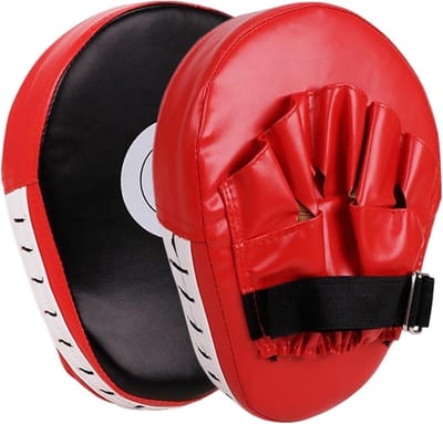 Bokspads Wanten - MMA Pads - Vechtsport Training - Verdikt Ontwerp - 25.4 cm Lengte - Rood