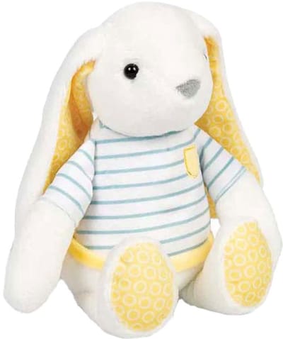 BigJigs knuffel konijn pluche speelgoed multi kleuren voor kinderen.