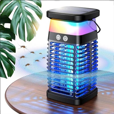 Muggenlamp met zonnepaneel - USB Oplaadbaar - Led - Solar- Campinglamp anti muggenlamp - Muggendoder - Mosquito killer - 3 lichtstanden - Travel Light - Anti insecten - Tentlamp