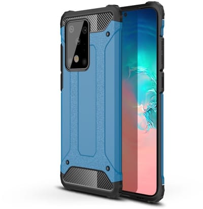 Lunso - Armor Guard hoes - Geschikt voor Samsung Galaxy S20 Ultra - Lichtblauw