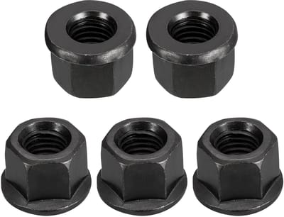 Allecto - M14 Flensmoer - Hex Flensmoer - Duurzaam en Sterk - Zwart - Carbon Staal - Voor Machines - Industrieel