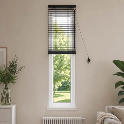 vidaXL - Venetiaanse - jaloezie - Zwart - 40 - x - 160 - cm - 35 - mm