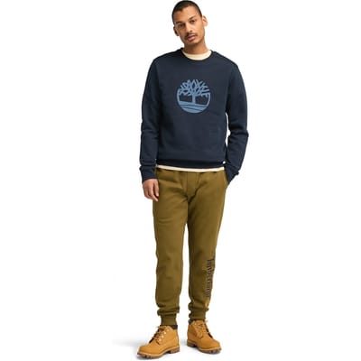 Timberland Tree Logo Crew Neck Sweatshirt Dark Sapphire Taglia: S | Maglioni a maglia Outlet | Uomo | Blu