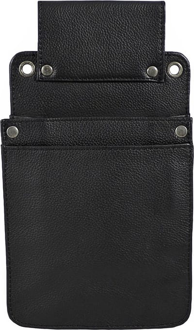 Houtkamp Leren Horeca Portemonnee Holster - Riem Holster voor Kelnerbeurs - Robuust Nappa Leer - Zwart