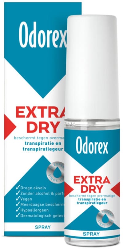 Odorex Extra Dry Pompspray - 3 x 30 ml - Voordeelverpakking