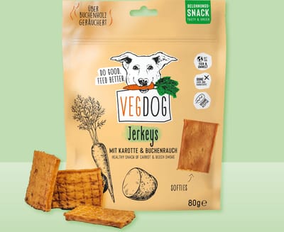 Vegdog Jerkeys - Hondensnack - Kauwen - Natuurlijk - Duurzaam - Gezond