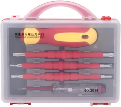 Geïsoleerde Schroevendraaiers - Elektricien Gereedschap Set - Veilig Klussen - Geïsoleerde Handgrepen - 4 Delig