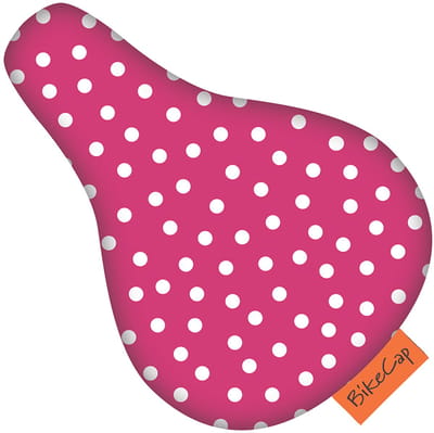 BikeCap Zadelhoesje Kids Pink Dots | Fietszadelhoes - Fietszadeldek - Stof en waterafstotend