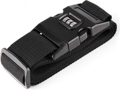 Bagageriem met 3-cijfers combinatieslot -Verstelbare- Reizen- Koffer- Wachtwoord Lock-Tags