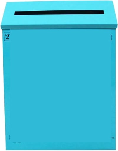 Wandmontage brievenbus - Postbox Muur - Post Ontvangen - Waterdicht Ontwerp - 23 x 6 x 30 cm - Blauw