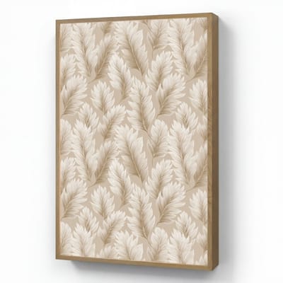 Wandlamp 70x100 cm - Oplaadbaar - Botanisch - Patroon - Beige - Wandlampen binnen woonkamer - Slaapkamer lamp - Decoratieve nachtlamp - Vloerlamp draadloos