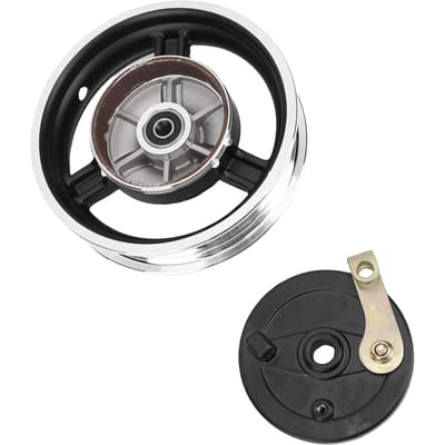 M12 10 Inch Wielvelg met Trommelrem Metaal Hoge Sterkte voor 10X3.0 10X2.5 Banden Elektrische Scooter Motorfiets