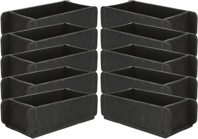 Novaliv 10x Houten Kist Vintage Zwart 30 x 15 x 10 cm Oude Baksteen Vorm Hout EEN KAMER Universele doos van gerecycled oud hout Elke vorm is uniek - Cadeaudoos