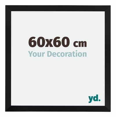 Your Decoration - Fotolijst 60x60 cm - MDF - Zwart Mat - Catania