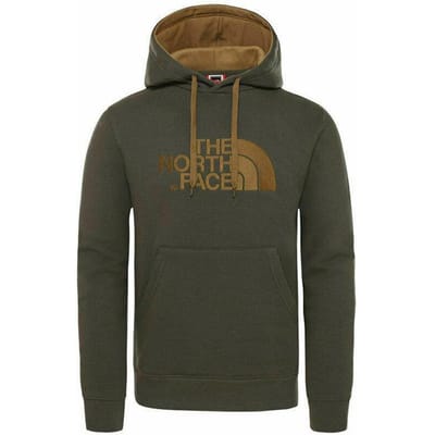 The North Face Heren Drew Peak Borduur Hoodie Groen / Brits Kaki