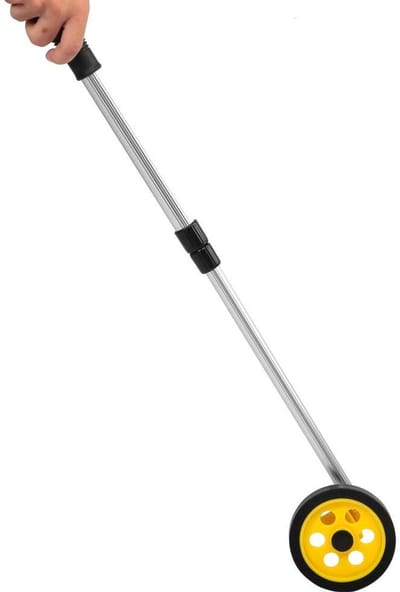 Verstelbaar handvat Meetwiel voor Afstanden met Meetband - Meetwiel tot 999m - Ergonomisch ontwerp