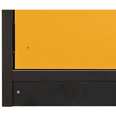Basisafdekking voor asecos veiligheidskasten van de series Q30 en S90, FP paneel, antracietgrijs, B 486 x D 536 x H 88 mm