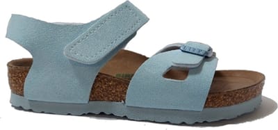 Birkenstock Colorado Kids Sandalen Finished Sky Narrow-fit |  Blauw | Imitatieleer | Maat 25