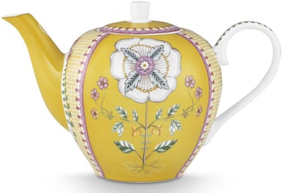 Tea Pot Large Lily&Lotus Tiles