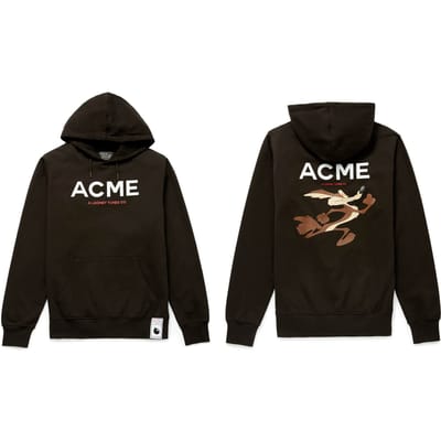 Looney Tunes ACME Wile E. Coyote Rennend hoodie - Zwart - L