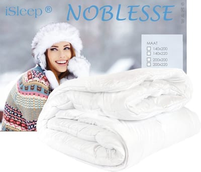 iSleep Noblesse Enkel Dekbed - Eenpersoons - 140x200 cm - Wit
