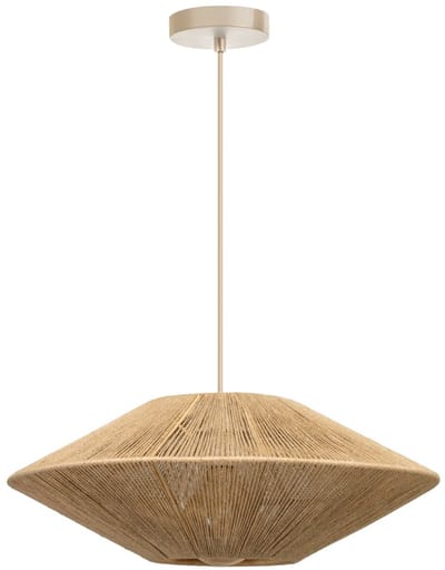 ETH Milou Hanglamp Zand 50cm Incl Creme pendel 3 meter