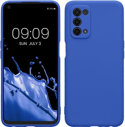 kwmobile telefoonhoesje geschikt voor Oppo A74 (5G) / A54 (5G) - Hoesje voor smartphone - Precisie camera uitsnede - In Baltisch blauw
