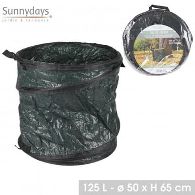 "MON JARDIN" POP-UP TUINAFVALZAK 125 LITER Ø50 CM X H65 CM