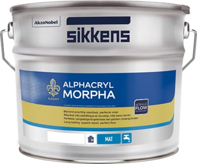 Sikkens Alphacryl Morpha - 5 l - 9-11 m²/l - Wit - Afwerkingslaag