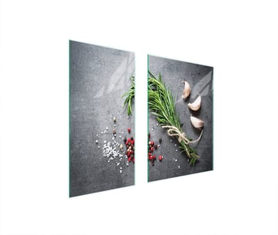 TMK ArtDeko Serie - Snijplank - 75x52 cm - Beschermpaneel - Glas