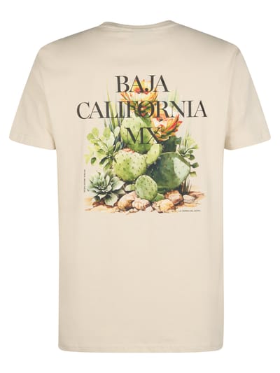 Petrol Industries - Heren T-shirt met rugprint Magma - Wit - Maat XXL