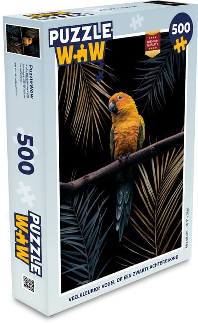 Puzzel Kleuren - Vogel - Papegaai - Legpuzzel - Puzzel 500 stukjes