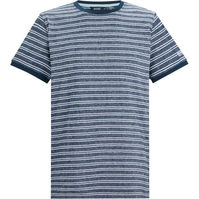 Heren Benlin gestreept T-shirt met korte mouwen