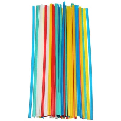 Allecto - Matrisen 60PCS Plastic Lasstaven - Bumper Reparatie - Hoogwaardige Kunststof - 9.8 Inch - Corrosiebestendig - Geschikt voor Diverse Repar...