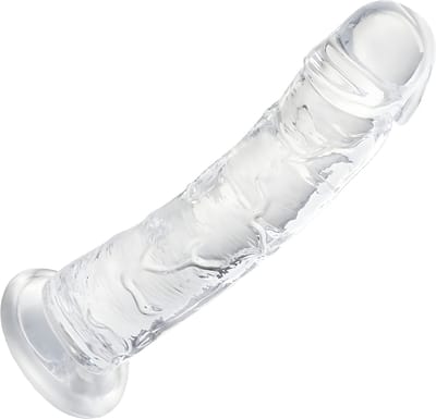 Humery - Realistische Transparante Siliconen Dildo met Zuignap - 18 cm - Maat S - Dildo's - Sex Toy voor Vrouwen en Mannen