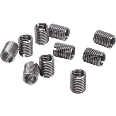 10 Pièces Écrou Réducteur de Filetage Métal M10x1.25 vers M10x1.25 Longue Durabilité Ajustement Universel Manchon Bague Filetée