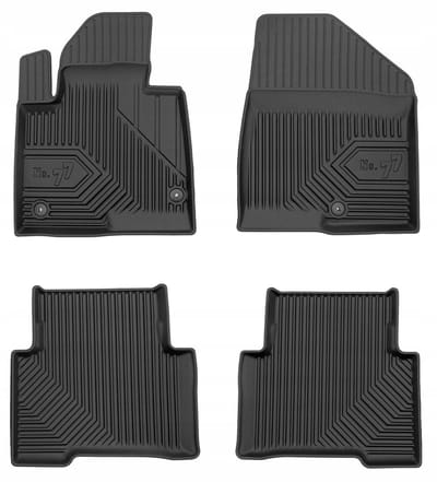 FROGUM No.77 - Automatten Set - Op maat gemaakt - Geurloos TPE - 3D Hoge rand 4 cm