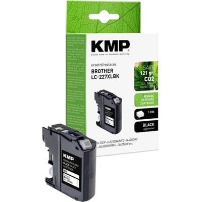 KMP Inktcartridge vervangt Brother LC-227XLBK Compatibel Zwart B55 1531,4001