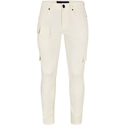 Criminal Damage Slim-fit denimjeans voor heren (Gebroken wit)