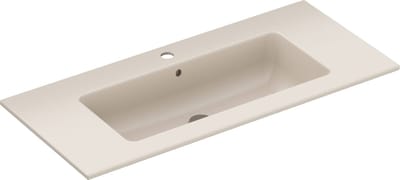 Ben Orrizon wastafel met 1 kraangat 102x46cm mat beige