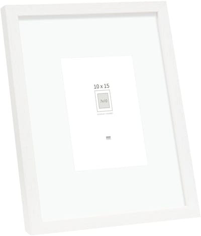 Deknudt Frames Fotolijst - wit met passe-partout - 7x10 / 10x15 cm